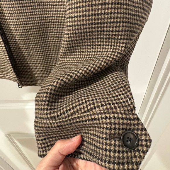 Uniqlo Houndstooth Lightweight Zip Jacket - Brown/Black - Picture 6 of 10